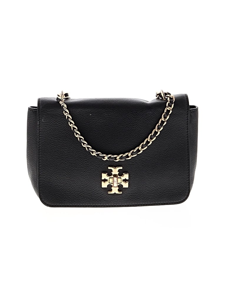Pre-owned Tory Burch Leather Satchel In Black