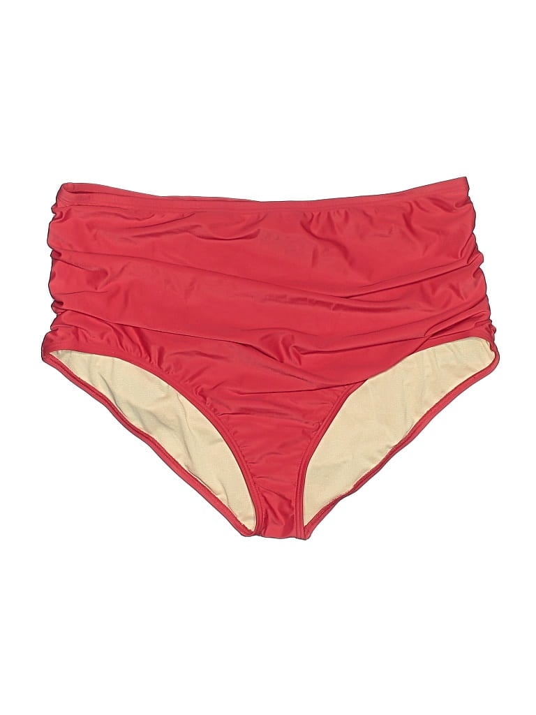 Pre-owned Unique Vintage Swimsuit Bottoms In Red