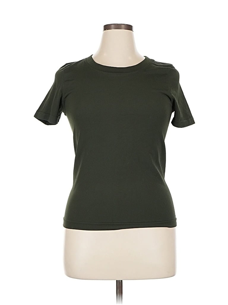 Pre-owned Athleta Short Sleeve T-shirt In Green