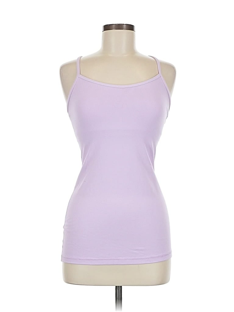 Pre-owned Lululemon Athletica Tank Top Purple Halter Neckline Tops