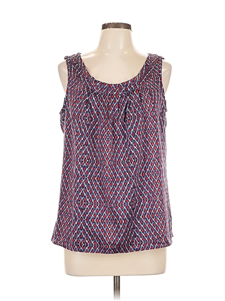 Pre-owned Anne Klein Sleeveless Blouse In Blue