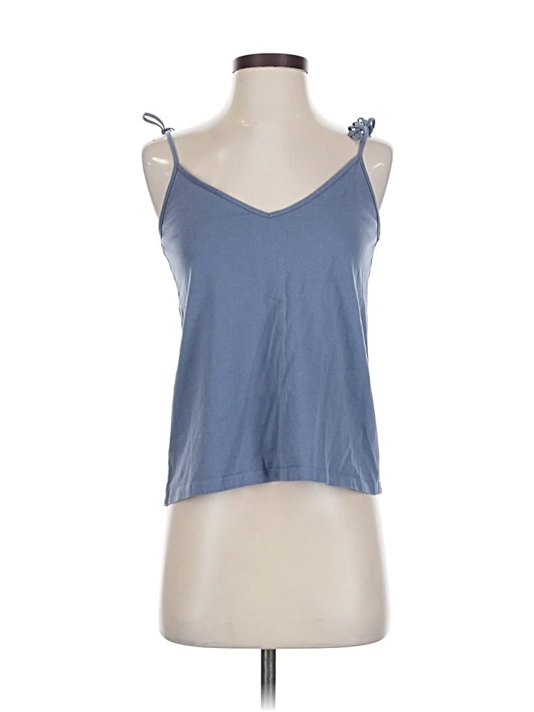 Pre-owned Abercrombie & Fitch Tank Top Blue Sweetheart Neckline Tops