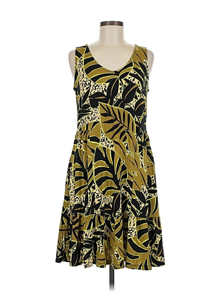 Pre-owned Tribal Casual Dress In Green