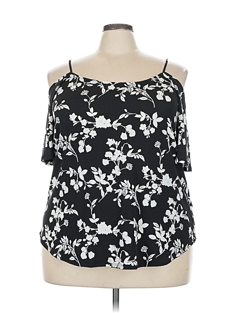 Pre-owned Papermoon Sleeveless Blouse In Black