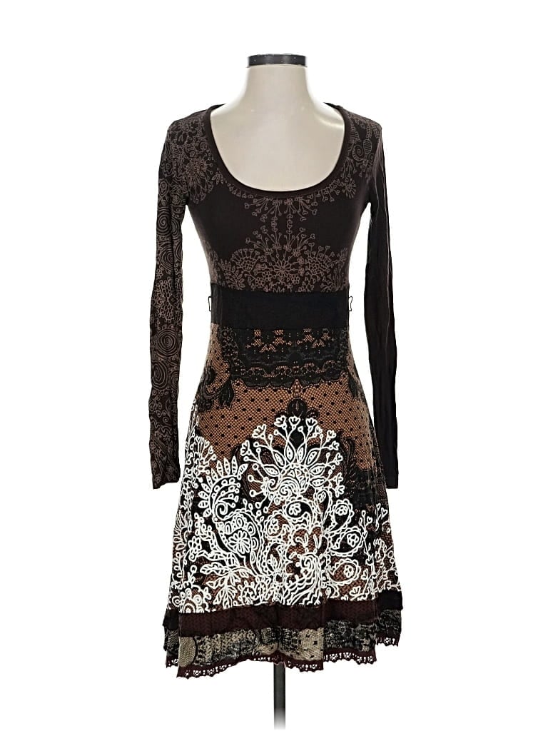 Pre-owned Desigual Casual Dress In Brown
