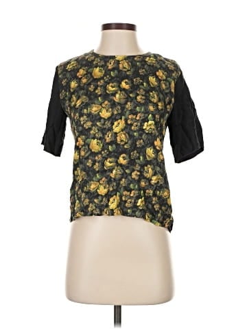 Band of Outsiders 3/4 Sleeve Silk Top (view 1)
