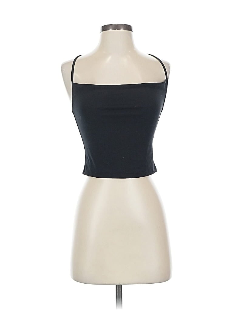 Pre-owned Abercrombie & Fitch Tank Top Black Strapless Neckline Tops