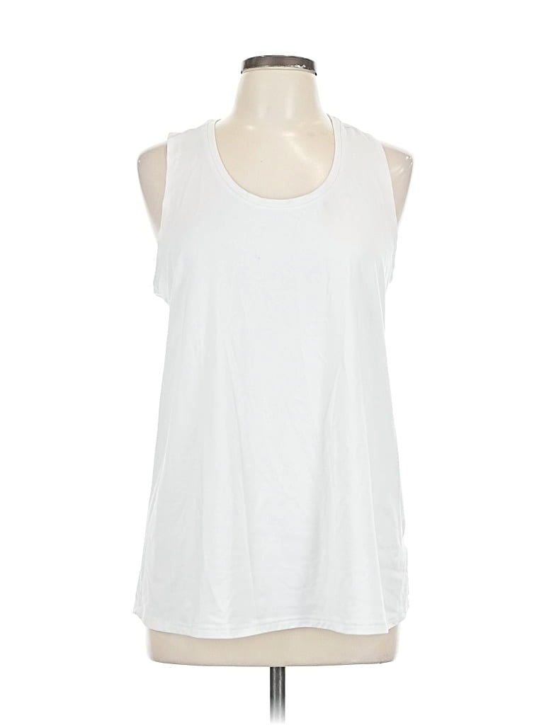 Pre-owned Athletic Works Sleeveless T-shirt In White
