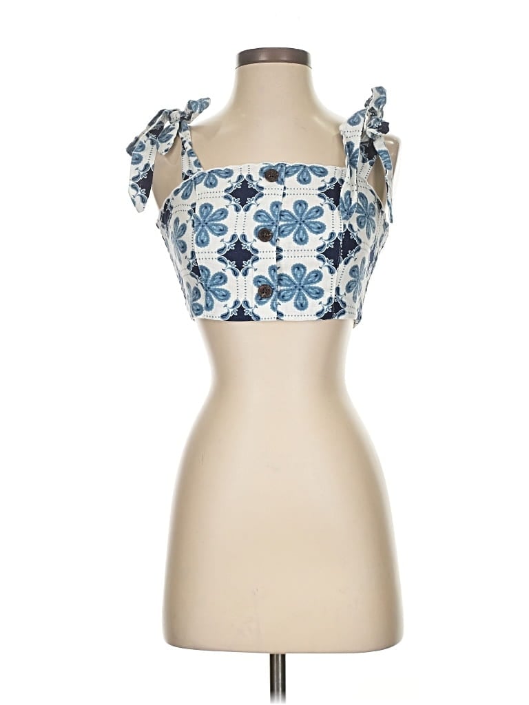 Pre-owned Target Sleeveless Blouse In Blue