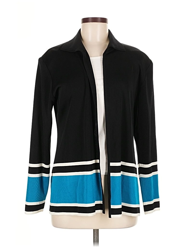 Pre-owned Misook Cardigan Sweater In Black