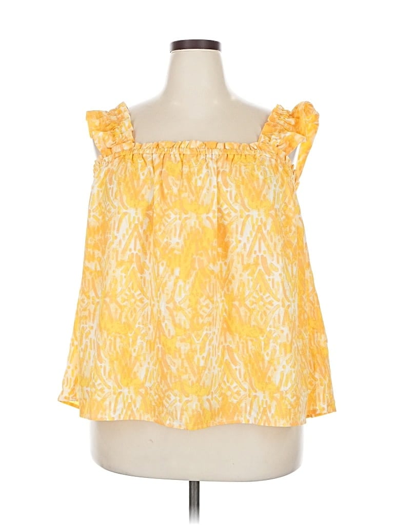 Lularoe Sleeveless Blouse In Yellow