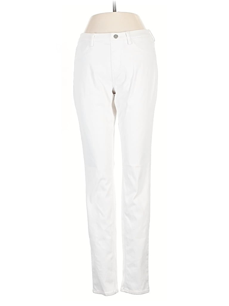 Pre-owned Uniqlo Casual Pants In White