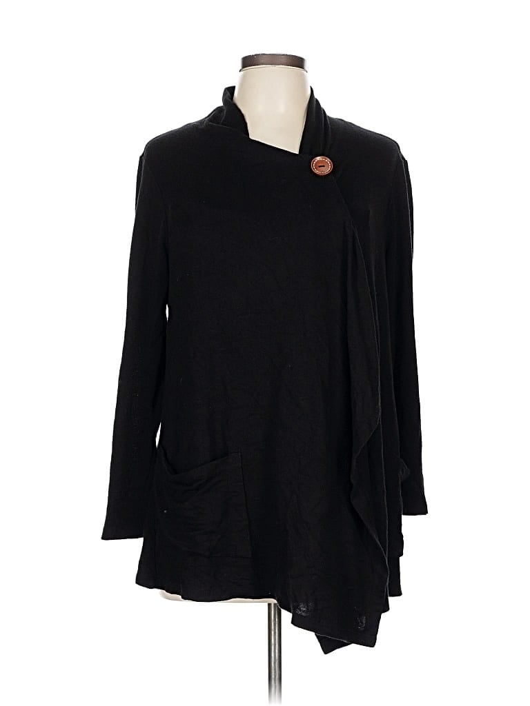 Pre-owned Bobeau Cardigan Sweater In Black