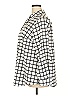 Charter Club 100% Polyester Checkered-gingham Gray Long Sleeve Blouse Size 2X - photo 5