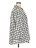 Charter Club 100% Polyester Checkered-gingham Gray Long Sleeve Blouse Size 2X - photo 4