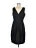 Donna Ricco Solid Black Cocktail Dress Size 8 - photo 1