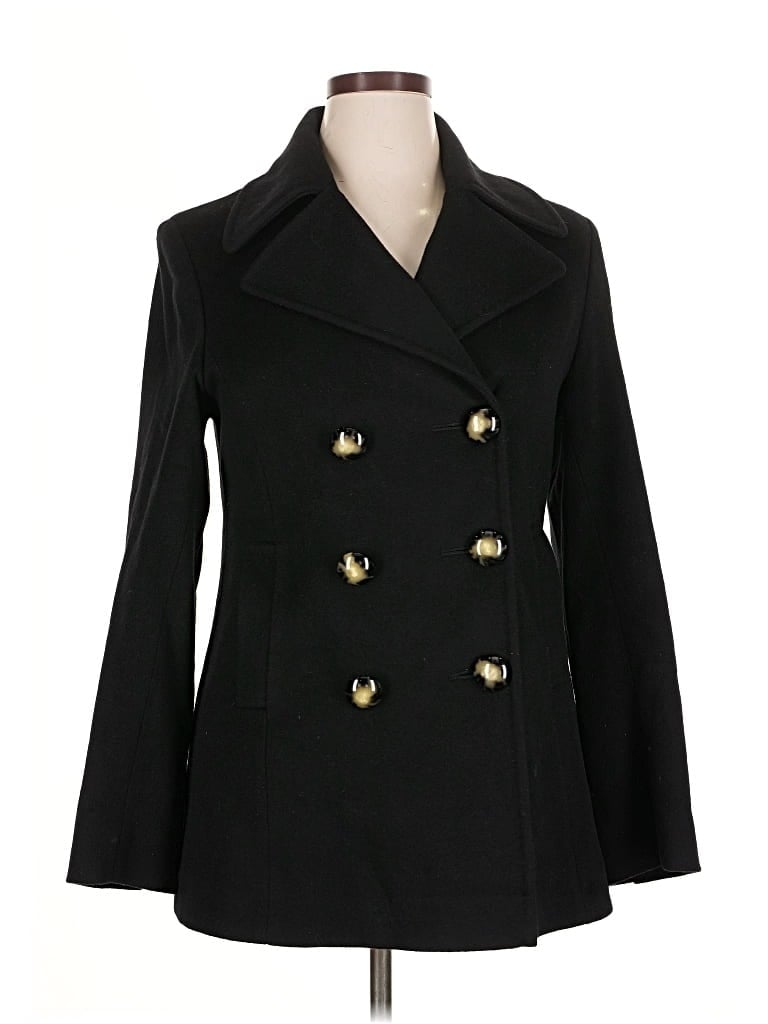 Pre-owned Fleurette Coat In Black