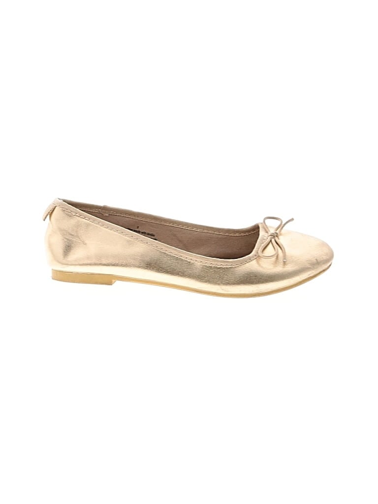 Pre-owned Cat & Jack Kids' Flats In Gold
