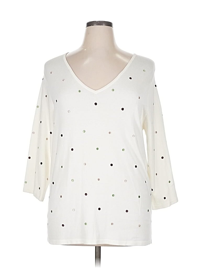 Pre-owned Assorted Brands Pullover Sweater In White