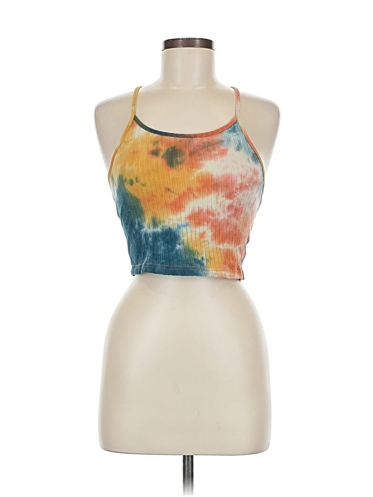Pre-owned Shein Tank Top Orange Halter Neckline Tops