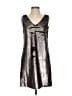 Rebecca Minkoff Metallic Silver Cocktail Dress Size XS - photo 1
