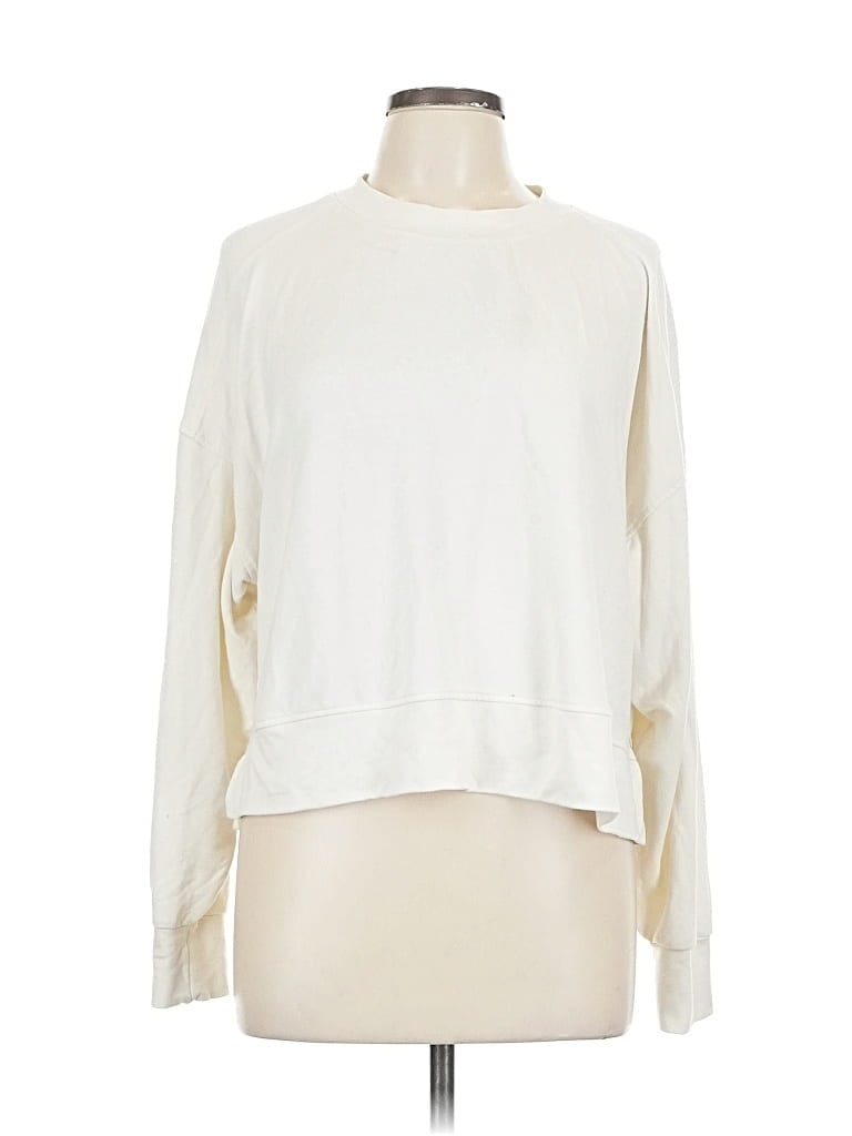 Pre-owned Active By Old Navy Long Sleeve T-shirt In White