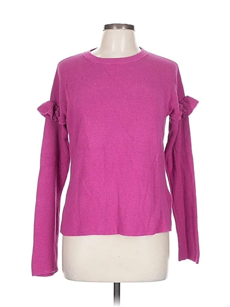 Pre-owned J.crew Factory Store Long Sleeve Top Pink Tops