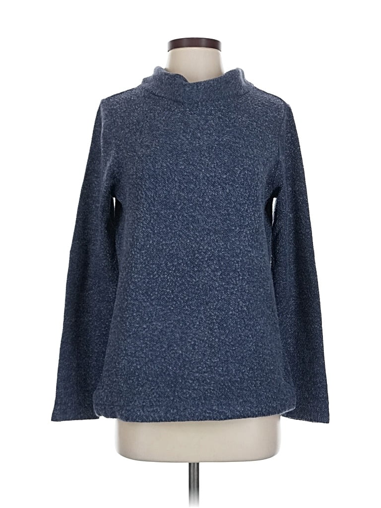 Pre-owned J.crew Factory Store Turtleneck Sweater In Blue