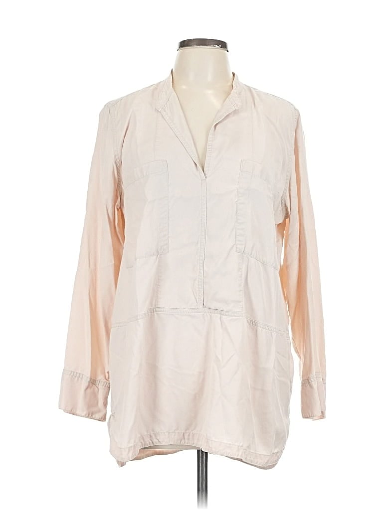 Pre-owned Gap 3/4 Sleeve Blouse In White