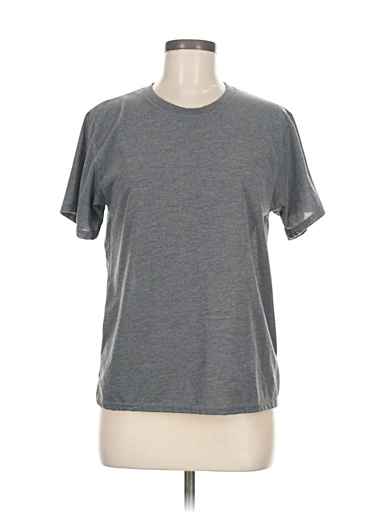 Pre-owned Unbranded Short Sleeve T-shirt In Gray