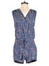 Splendid 100% Rayon Hearts Blue Romper Size XS - photo 1