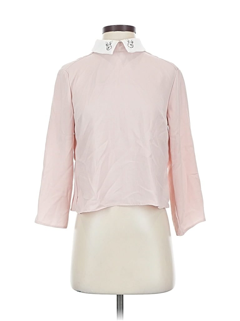 Pre-owned Victoria Beckham For Target 3/4 Sleeve Blouse In Pink