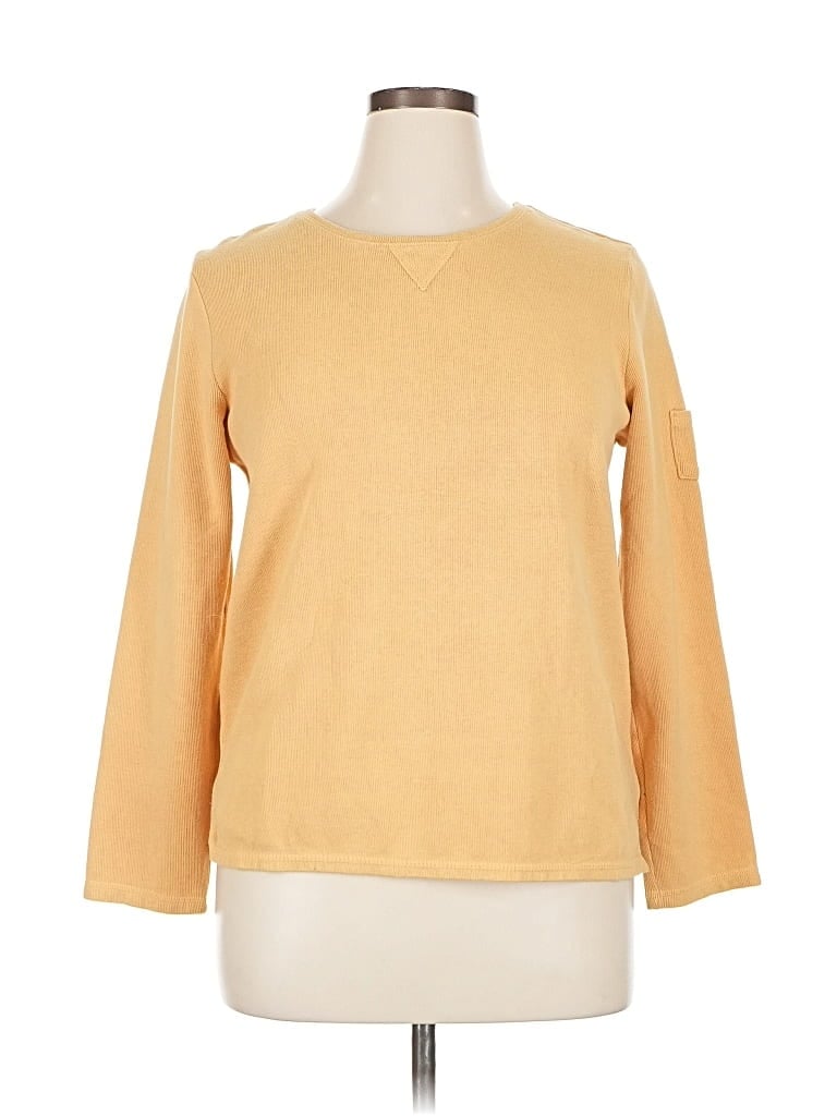 Pre-owned Christopher & Banks Pullover Sweater In Yellow
