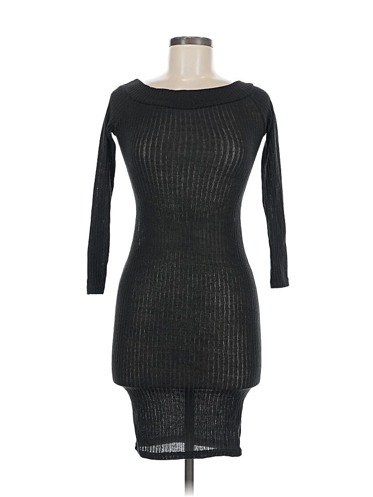 Pre-owned Unbranded Casual Dress In Black