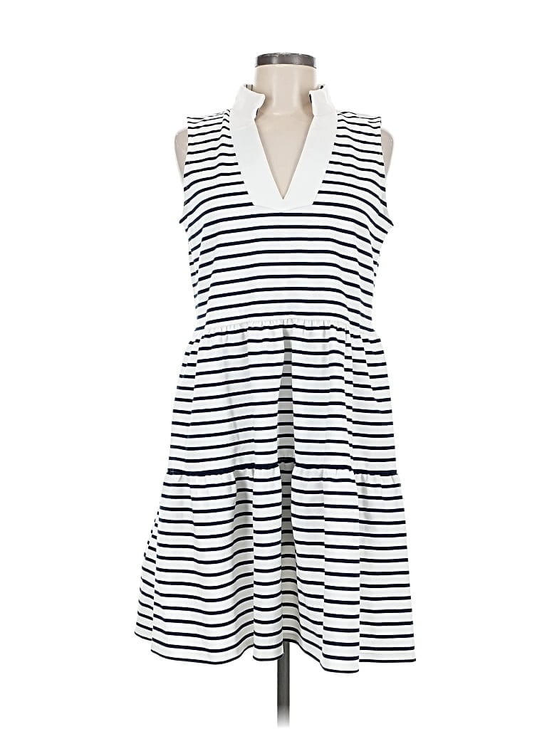 Pre-owned Eliza J Casual Dress In White