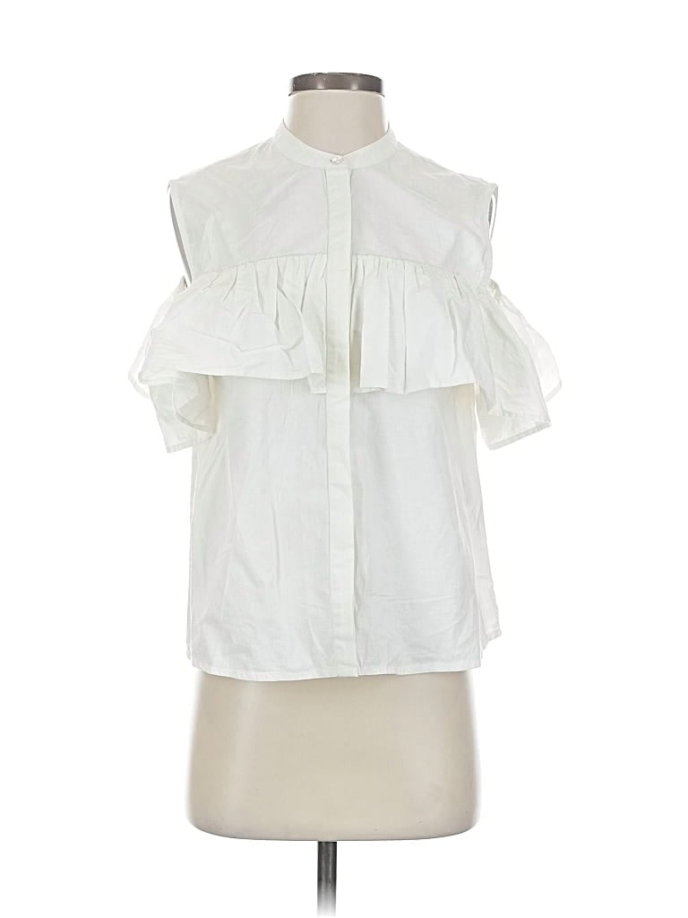Pre-owned Lucky Brand Sleeveless Blouse In White