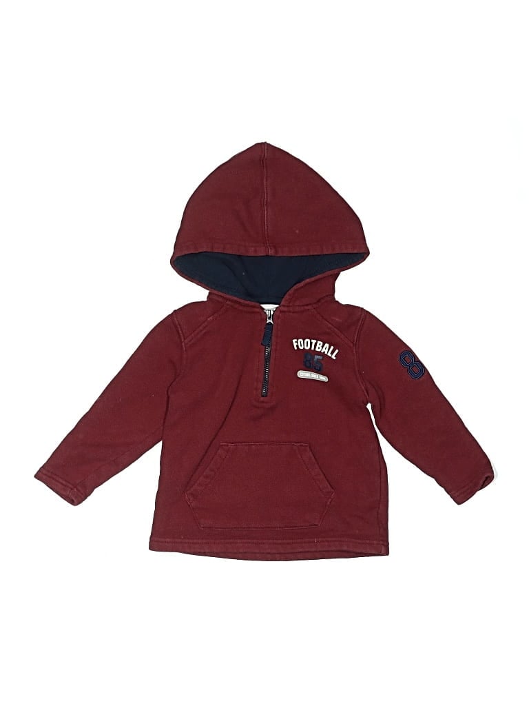 Pre-owned Athletic Works Kids' Pullover Hoodie In Burgundy