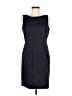 Talbots Chevron-herringbone Blue Cocktail Dress Size 8 (petite) - photo 1