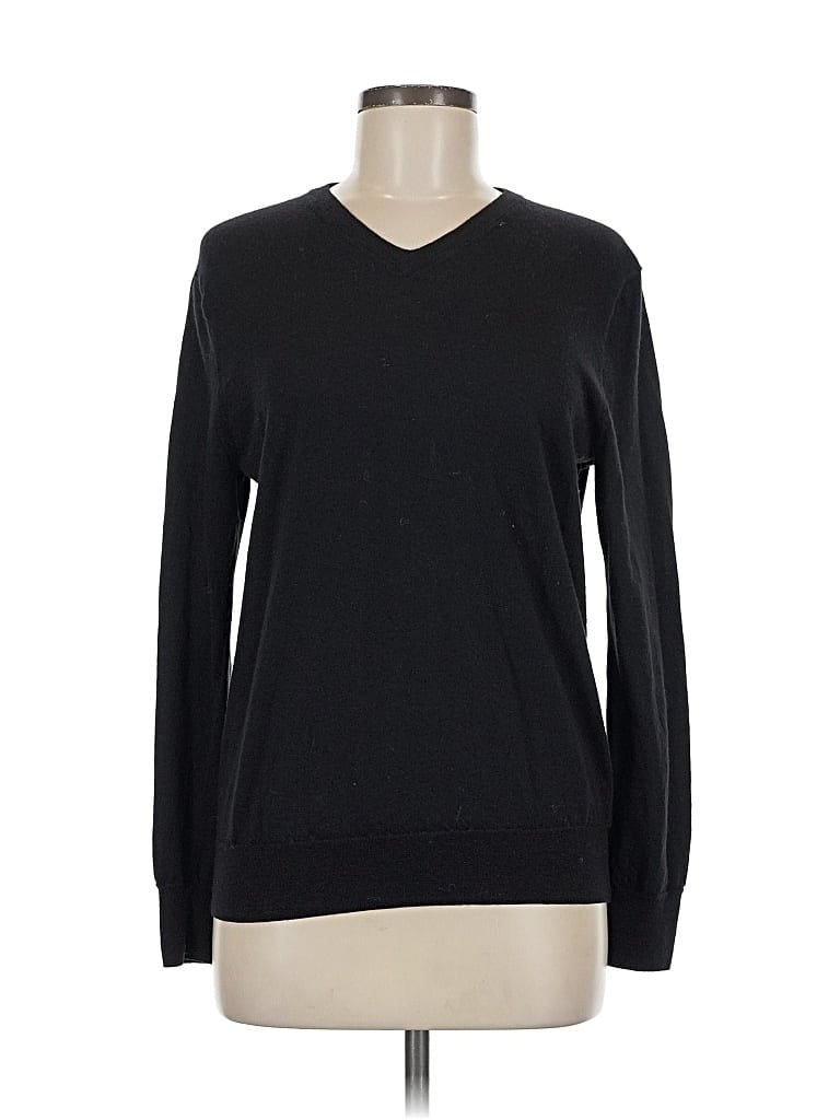 Pre-owned J.crew Collection Long Sleeve T-shirt In Black