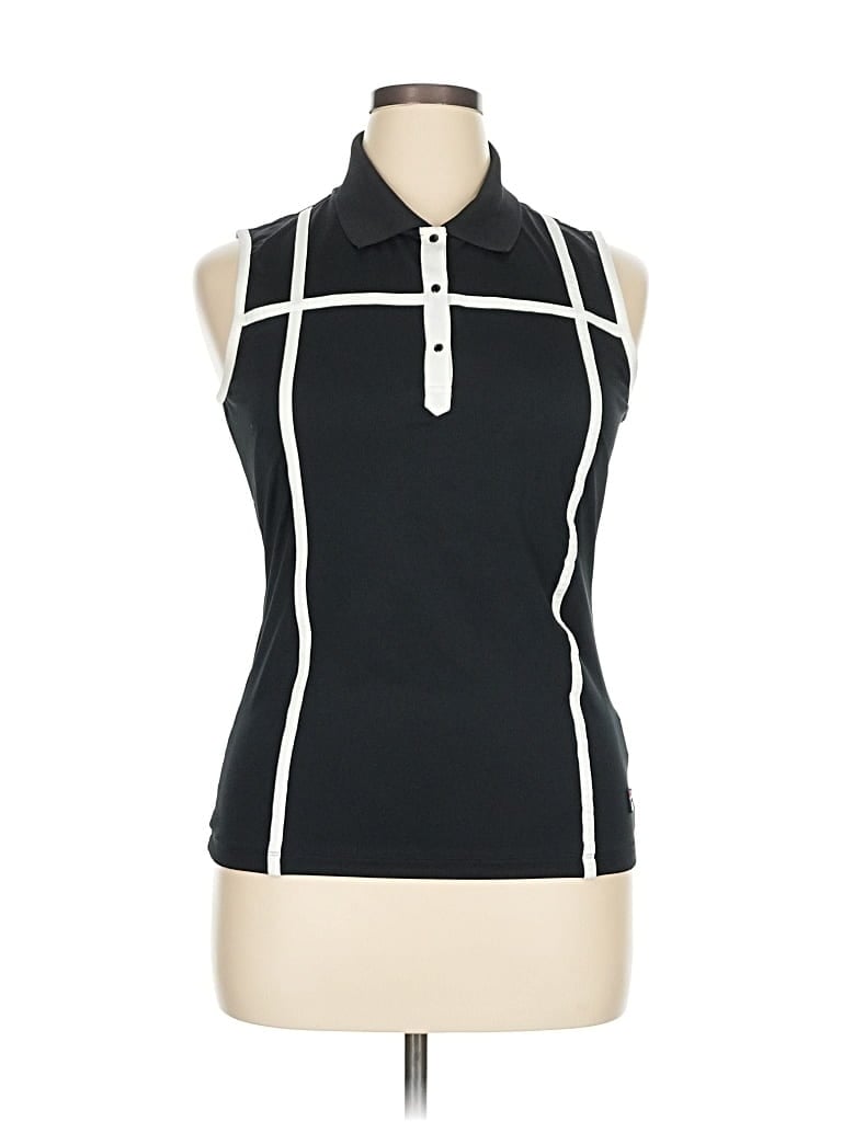 Pre-owned Fila Sleeveless Blouse In Black