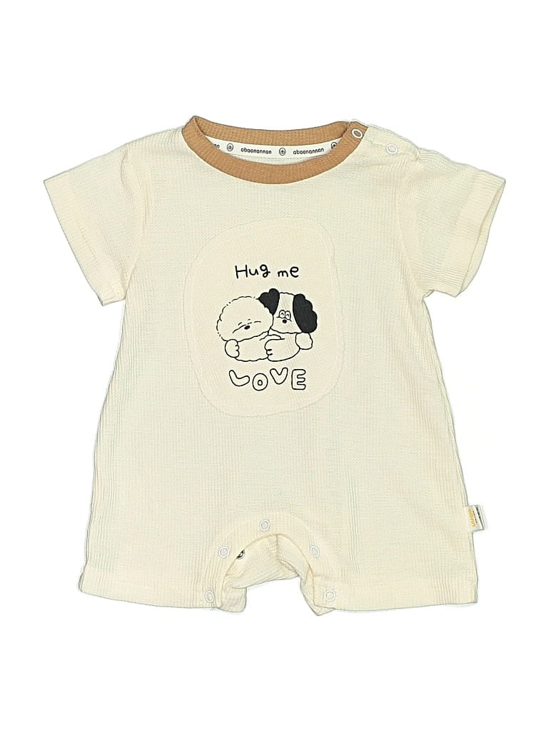 Pre-owned Assorted Brands Kids' Short Sleeve Onesie In White