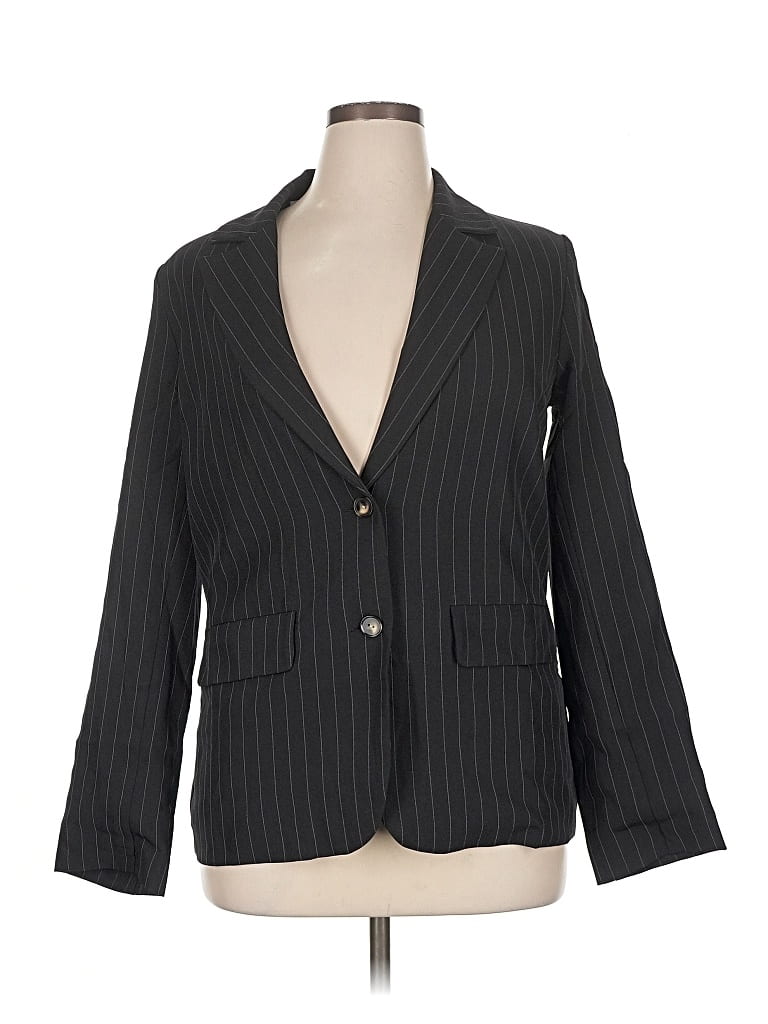Pre-owned Assorted Brands Blazer Jacket In Black