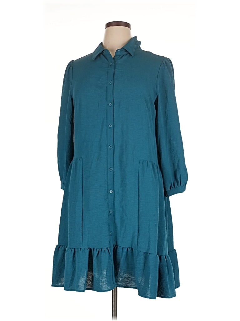 Pre-owned Tahari By Asl Casual Dress In Blue