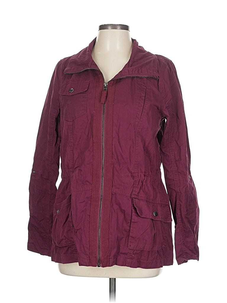 Pre-owned Ashley By 26 International Jacket In Burgundy