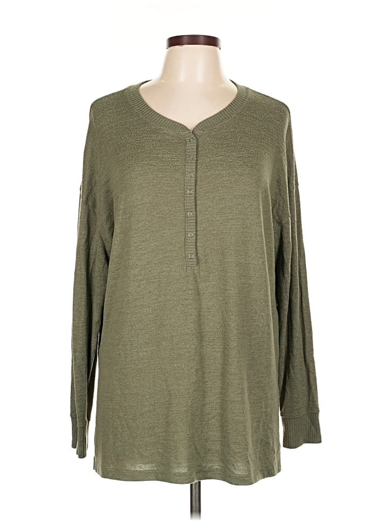 Pre-owned Abercrombie & Fitch Pullover Sweater In Green