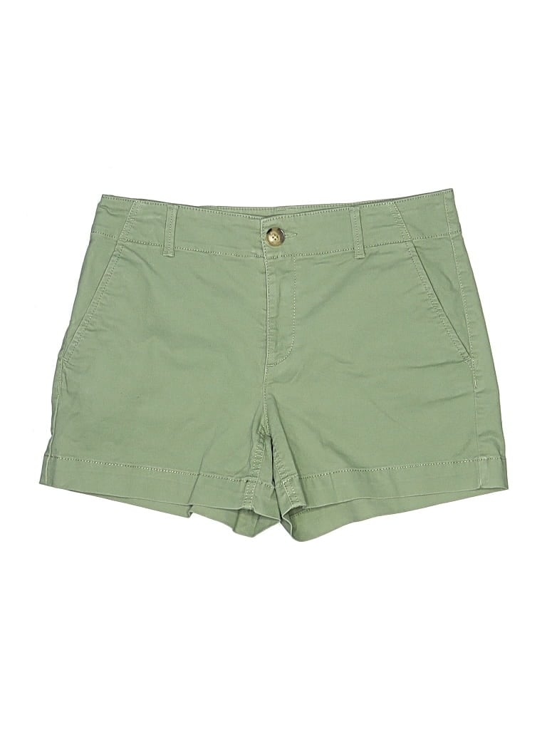 Pre-owned Ann Taylor Loft Khaki Shorts In Green