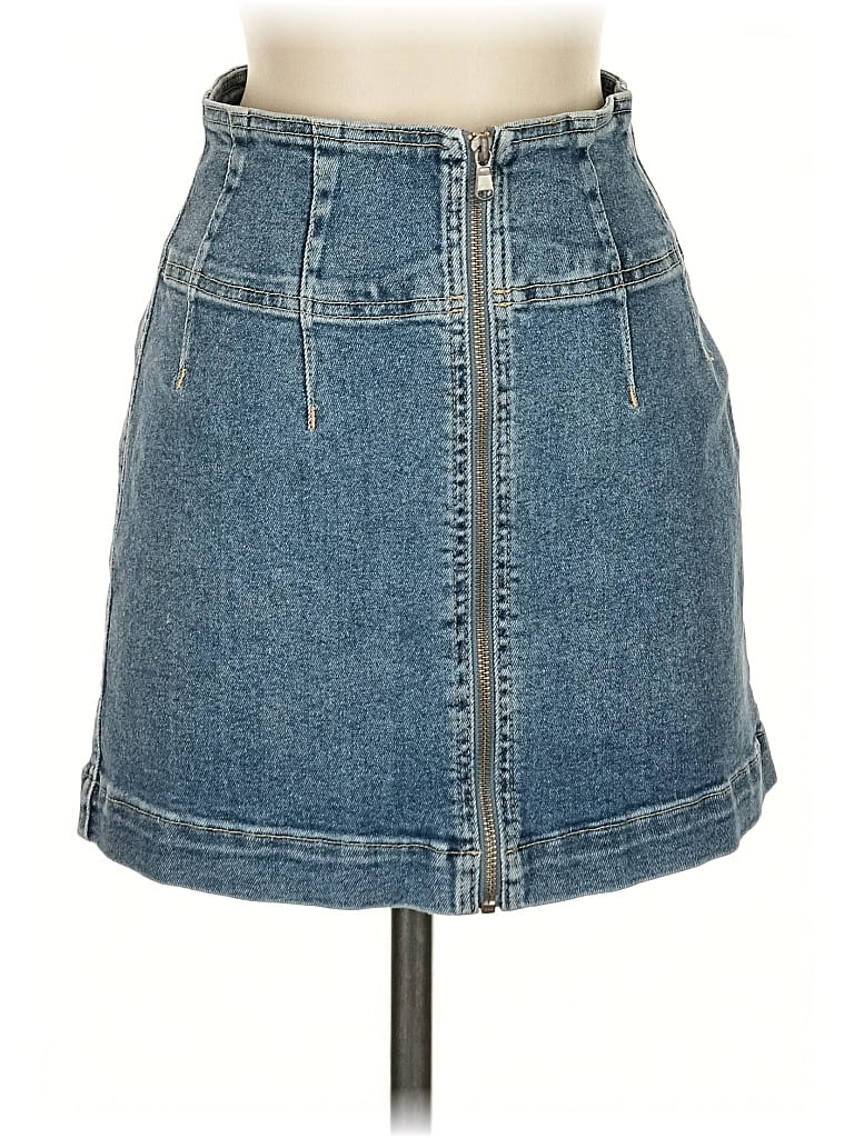 Pre-owned We The Free Denim Skirt In Blue