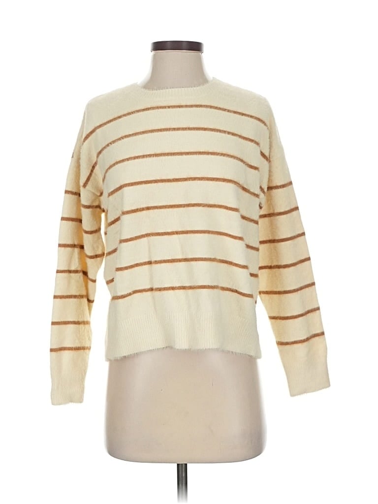 Pre-owned Modern Citizen Pullover Sweater In White