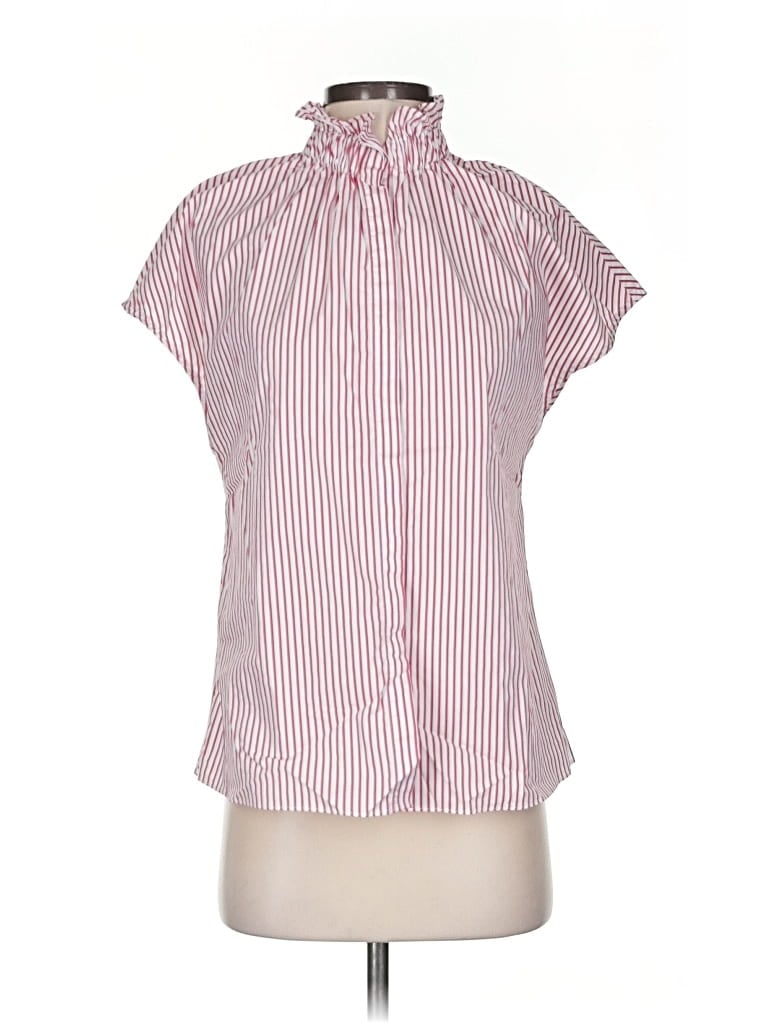Pre-owned Pomander Place Short Sleeve Blouse In Pink