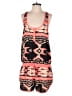 Amiani 100% Polyester Graphic Orange Black Romper Size S (estimated) - photo 1